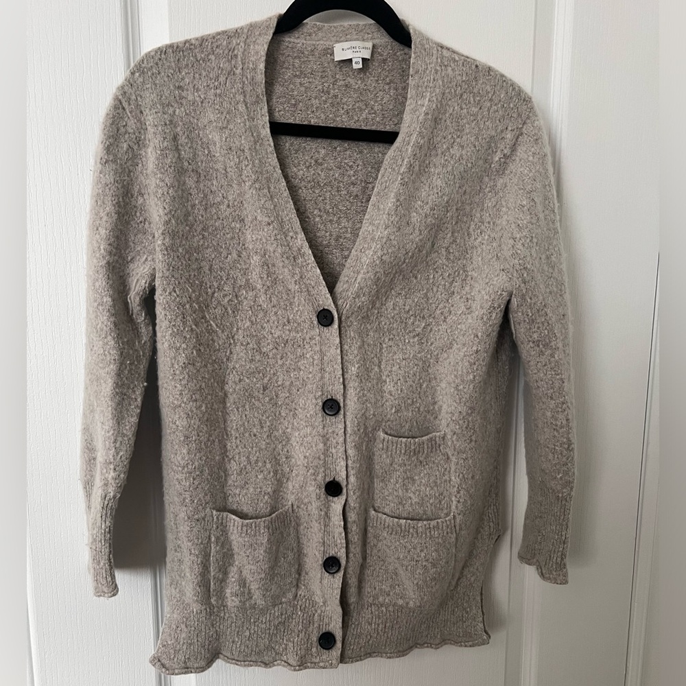Rumère Classe Wool/Cashmere Cardigan, 40